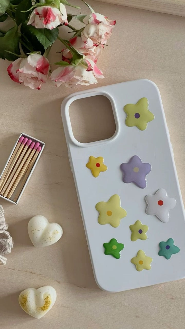 Floral Pop – 3D Dome Phone Stickers